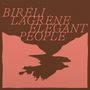 "Biréli Lagrène Elegant People" in großen Buchstaben, abstrakte, symmetrische Form in Rosa und Rot darunter.