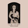 Illustration mit Text: "at my softest i am most dangerous, mélissa laveaux". Figur mit Maske hält ein schwarzes Tier mit Kreuz.