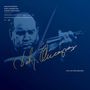 Texte: "David Oistrakh, Kurt Sanderling, Evgeny Mravinsky." Illustration eines Geigers mit goldener Unterschrift.