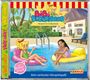 „BiBi Blocksberg 164 - Hexerei im Cluburlaub“. Zwei Mädchen sitzen in einem Pool auf Schwimmreifen.