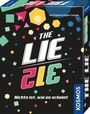 "The Lie" und "Nichts ist, wie es scheint" auf bunter Verpackung mit geometrischen Formen, Kosmos-Logo an der Seite.