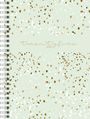 : rido/idé 7021804015 Buchkalender Modell Timing 1 (2025) "Confetti"| 2 Seiten = 1 Woche| A5| 160 Seiten| PP-Einband| mint, Buch