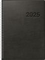 : rido/idé 7027501905 Buchkalender Modell Conform (2025)| 1 Seite = 1 Tag| A4| 384 Seiten| Kunststoff-Einband| schwarz, Buch