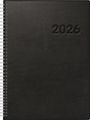 : rido/idé 7027501906 | Buchkalender Mod. Conform 2026 | A4, Kunststoff, schwarz, Buch