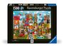 : Ravensburger Puzzle 12000434 - Eames House of Cards Fantasy - 1500 Teile Puzzle für Erwachsene und Kinder ab 14 Jahren, Div.