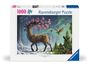 : Ravensburger Puzzle 12000616 Der Hirsch als Frühlingsbote - 1000 Teile Puzzle für Erwachsene und Kinder ab 14 Jahren, Div.