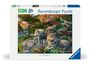 : Ravensburger Puzzle 12000719 - Wolfsrudel im Frühlingserwachen - 1500 Teile Puzzle für Erwachsene und Kinder ab 14 Jahren, Div.