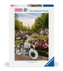 : Ravensburger Puzzle 12000780 - Fahrrad und Blumen in Amsterdam - 1000 Teile Puzzle für Erwachsene ab 14 Jahren, Div.