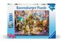 : Ravensburger Kinderpuzzle - 12000863 Dinos im Kinderzimmer - 100 Teile XXL Puzzle für Kinder ab 6 Jahren, Div.