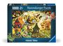 : Erwachsenenpuzzle 1000 Teile - Aufgepasst, kleine Schweinchen!, SPL