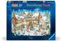 : Ravensburger 50-jähriges Jubiläum: Weihnachtsdorf Limited Edition Nr.28 1000-teiliges Puzzle, Div.