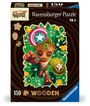 : Ravensburger WOODEN Puzzle 12001459 - Groot - 150 Teile Kontur-Holzpuzzle mit stabilen, individuellen Puzzleteilen und 15 kleinen Holzfiguren = Whimsies, für Erwachsene und Kinder ab 10 Jahren, Div.