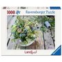 : Adult puzzle 1000 Teile - Sommerlicher Wiesenstrauß mit Himmelblauem Südstern, Div.