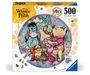 „500 Ravensburger Puzzle“, „Winnie the Pooh“ und „100 years“ mit Motiven von Winnie Puuh, Ferkel und Tigger.