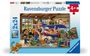 : Children's puzzle 2x24 Teile - Eisenbahn- und Flugzeugservice, Div.