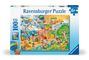 : Children's puzzle 100 XXL Teile - Die 4 Jahreszeiten, Div.