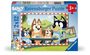 : Children's puzzle 2x12 Teile - Bluey - Familienzeit, Div.