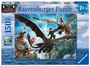 : Children's puzzle 150 XXL Teile - Dragons - Drachen und Helden, Div.