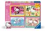 : Ravensburger Kinderpuzzle 12004159 - Los geht's, Hello Kitty! - 4x 100 Teile Puzzle in einer Box, für Puzzle-Freunde und Hello Kitty-Fans ab 5 Jahren, SPL