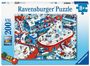 : Kinderpuzzle 200 XXL Teile - Trubel im Winterdorf, SPL