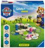 "GRAVITRAX JUNIOR, 3-7 years, 58 pc, Starter-Set. PAW Patrol-Logo. Illustration: bunte Spielfiguren auf einer grünen Wiese."