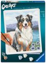 : Ravensburger CreArt 12023114 - Australian Shepherd Merlin - Malen nach Zahlen ab 12 Jahren, SPL