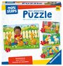 : Ravensburger ministeps 4169 Mein allererstes Puzzle: Streichelzoo - 4 erste Puzzles mit 2-5 Teilen, Spielzeug ab 18 Monate, SPL