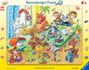: Ravensburger Kinderpuzzle - 05662 Im Tierkindergarten - 24 Teile Rahmenpuzzle für Kinder ab 4 Jahren mit Suchspiel, SPL