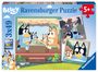 : Ravensburger Kinderpuzzle 05685 - Blueys Abenteuer - 3x49 Teile Bluey Puzzle für Kinder ab 5 Jahren, Div.