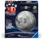 : Ravensburger 3D Puzzle 11586 - Puzzle-Ball "Der Mond" - leuchtet im Dunkeln - dekorativer Glow-in-the-Dark Puzzleball aus 3D Puzzleteilen - ideales Geschenk für Erwachsene und Kinder ab 6 Jahren, Div.