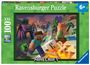 : Ravensburger Kinderpuzzle 13333 - Monster Minecraft - 100 Teile XXL Minecraft Puzzle für Kinder ab 6 Jahren, Div.