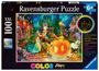 : Ravensburger Kinderpuzzle - 13357 Tanz um Mitternacht - dreifarbiges Leuchtpuzzle für Kinder ab 6 Jahren, mit 100 Teilen im XXL-Format, Leuchtet im Dunkeln, Div.