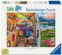: Ravensburger Puzzle 17473 - Beim Camping - 500 Teile Large Pieces, Puzzlespaß mit größeren Puzzleteilen für die ganze Familie, SPL