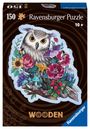 Ravensburger Puzzle 17511 - Geheimnisvolle Eule - 150 Teile Kontur-Holzpuzzle mit stabilen, individuellen Puzzleteilen und 15 kleinen Holzfiguren (Whimsies), für Kinder und Erwachsene ab 10 Jahren, SPL