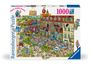 : Ravensburger Puzzle - Ray's Comic Series: Holiday Resort 2 - The Hotel - 1000 Teile Comic-Puzzle, ab 14 Jahre, Div.