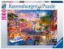 : Ravensburger Puzzle - Sonnenuntergang über Amsterdam - 1000 Teile Puzzle für Erwachsene und Kinder ab 14 Jahren, Div.