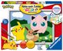 : Ravensburger Malen nach Zahlen 20298 - Pokémon Abenteuer - Kinder ab 7 Jahren, SPL