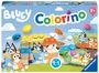 : Ravensburger 22684 Bluey Colorino - Farb-Steckspiel für Kinder ab 2 Jahre, Klassiker zum Farbenlernen mit den Serienhelden der beliebten Vorschulserie, SPL