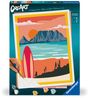 : Ravensburger CreArt - Malen nach Zahlen 23898 - Sonnenuntergang am Strand - ab 12 Jahren, SPL