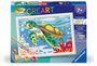 : Ravensburger CreArt - Malen nach Zahlen 23993 - Meeresschildkröte - ab 9 Jahren, SPL