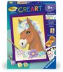 : Ravensburger CreArt - Malen nach Zahlen 23999 - Pferd mit Blumen - ab 9 Jahren, SPL