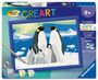 : CreArt, Malen nach Zahlen Kinder - Pinguin-Familie, SPL