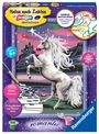 : Ravensburger Malen nach Zahlen 28563 - Magisches Einhorn - Kinder ab 9 Jahren, SPL