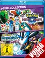 2-DISC-COLLECTION, Pokémon Destiny Deoxys, Pokémon Lucario, FSK 6, Vorschau-Cover, mit Figuren und Abenteurern.