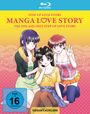 "Step Up Love Story. Manga Love Story. FSK 16. Gesamtausgabe. Drei Frauen in farbenfroher Kleidung vor gelbem Hintergrund."