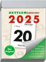 : Zettler Tagesabreißkalender M 2025 5,4x7,2 cm Bürokalender 1 Tag auf 1 Seite mit Sudokus, Sprüchen, Rätseln uvm. Auf den Rückseiten, KAL