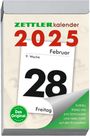 : Tagesabreißkalender L 2025 - 6,6x9,9 cm - 1 Tag auf 1 Seite - mit Sudokus, Rezepten, Rätseln uvm. auf den Rückseiten - Bürokalender 304-0000, KAL