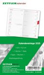 : Kalender-Ersatzeinlage 2025 - für den Taschenplaner Typ 540 - 8,8x15,2 cm - 1 Woche auf 1 Seiten - separates Adressheft - faltbar - Notizheft - 520-6198, KAL