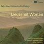 Felix Mendelssohn Bartholdy: Lieder für gemischten Chor "Lieder mit Worten", CD