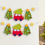 : Bastelset - Erstes Fädeln Filzgirlande Weihnachtsfahrt, Div.